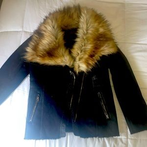 DONNA SALYERS FABULOUS |FURS SUEDE JACKET